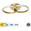 GloboStar Cora ��������� ������ Design Led Cct 18W 2160lm 300� Ac 220-240V - �������� �������� ���� �������� On/Off All In One ����� 6000k+������ 4500k+����� 2700k �36 x �20.5 x �7cm - ����� �������� - (61060)