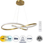 GloboStar Dexter �������� ��������� ������ Design Led Cct 90W 10080lm 300� Ac 220-240V - �������� �������� ���� ���������������� All In One ����� 6000k+������ 4500k+����� 2700k Dimmable �73cm - ����� �������� - 3 Years Warranty - (60916)