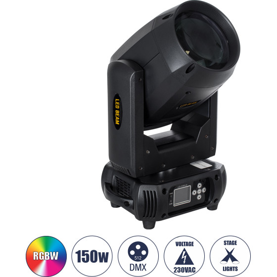 GloboStar Hera ������������� ��������� ��������� ������ Super Beam Light Cree Led 150W Ac 220V-240V IP20 Rgbw DMX512 - �25.5 x �18 x �43cm - 2 ������ ������� - (51169)