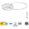 GloboStar Nemesis ��������� ������ Led Cct 67W 7573lm 360� Ac 220-240V - �������� �������� ���� ���������������� All In One ����� 6000k+������ 4500k+����� 2700k Dimmable �25+45cm+Backlight - ����� - 3 Years Warranty - (61106)
