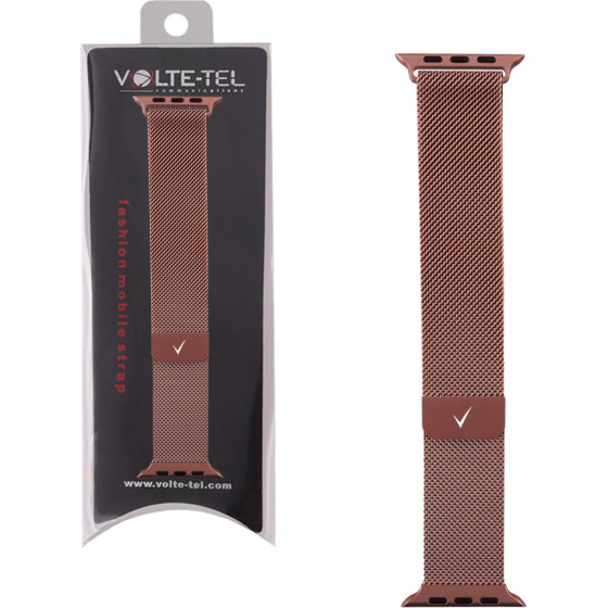 Volte-Tel ������� �������� ���������� ������ Apple Watch 38/40/41mm Milanese Rose Gold VT109 - (5205308341243)