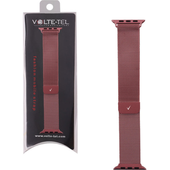 Volte-Tel ������� �������� ���������� ������ Apple Watch 38/40/41mm Milanese Rose Pink VT109 - (5205308341328)