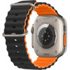 Volte-Tel ������� �������� Apple Watch 42/44/45/49mm Ocean Band Loop BLACK-Orange VT108 - (5205308341519)