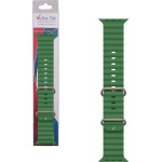 Volte-Tel ������� �������� Apple Watch 42/44/45/49mm Ocean Band Loop GREEN-Orange VT108 - (5205308341526)