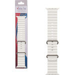 Volte-Tel ������� �������� Apple Watch 42/44/45/49mm Ocean Band Loop WHITE-Black VT108 - (5205308341496)