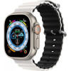 Volte-Tel ������� �������� Apple Watch 42/44/45/49mm Ocean Band Loop WHITE-Black VT108 - (5205308341496)