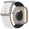 Volte-Tel ������� �������� Apple Watch 42/44/45/49mm Ocean Band Loop WHITE-Black VT108 - (5205308341496)