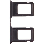 3rd Party Iphone 14 Pro Dual Sim Card Holder Black OEM