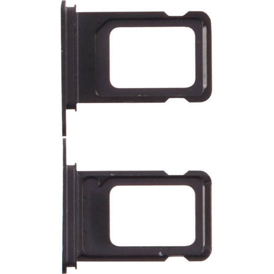 3rd Party Iphone 14 Pro Dual Sim Card Holder Black OEM