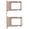 3rd Party Iphone 14 Pro Dual Sim Card Holder Gold OEM