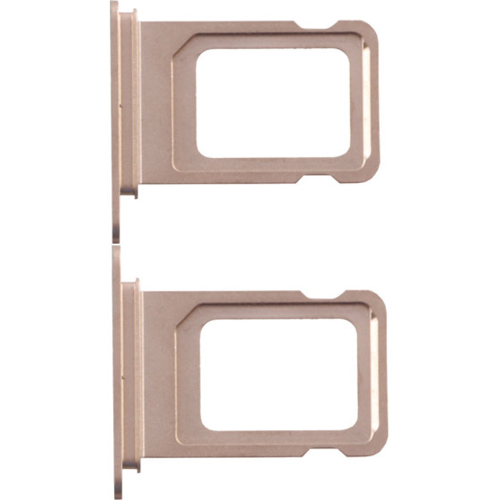 3rd Party Iphone 14 Pro Dual Sim Card Holder Gold OEM