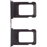 3rd Party Iphone 14 Pro Max Dual Sim Card Holder Black OEM