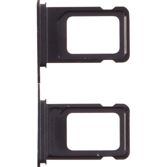 3rd Party Iphone 14 Pro Max Dual Sim Card Holder Black OEM