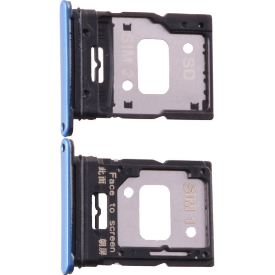 3rd Party Xiaomi Mi 11 Lite 4G/Mi 11 Lite 5G Sim Card Holder Blue OEM