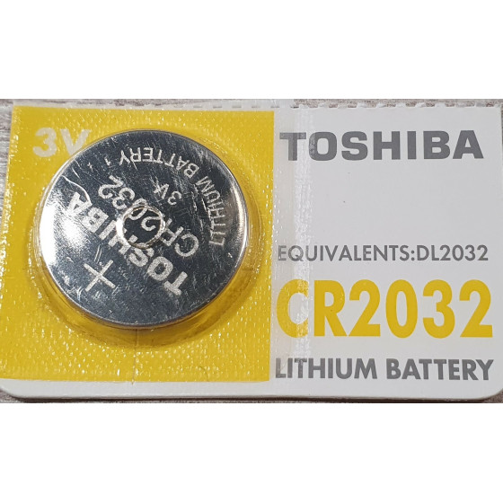 Battery Toshiba CR2032 Lithium Coin OEM - (BAT-0272296)