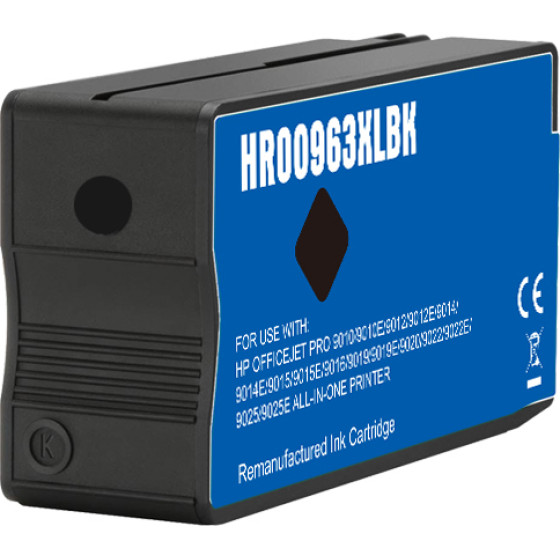 Ink cartridge Black replaces HP 3JA30AE, 963XL OEM - (963BXL_IR)