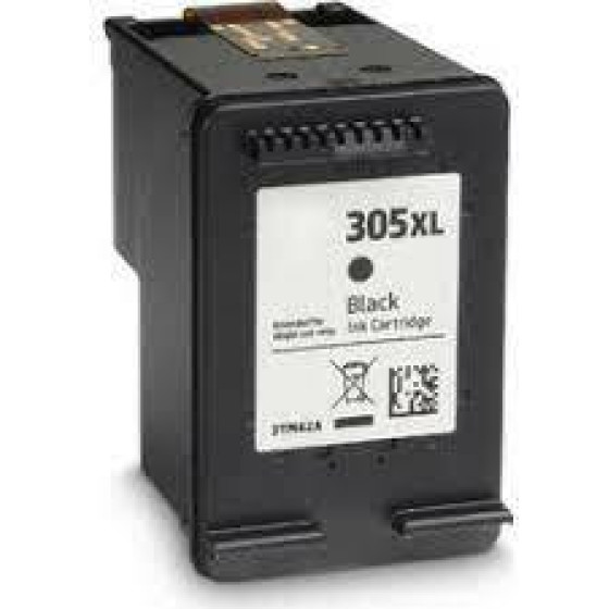 Ink cartridge Black replaces HP 3YM62AE, 305XL OEM - (305BKXL_IR)