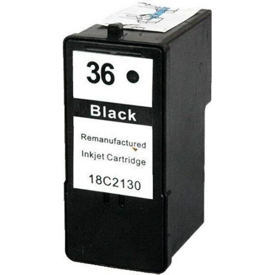 Ink cartridge Black replaces Lexmark 18C2130E, 36 OEM - (18C2130E_IR)