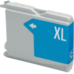 Ink cartridge Cyan replaces Brother LC1100C / LC980C, LC61 OEM - (LC1100C_IC)