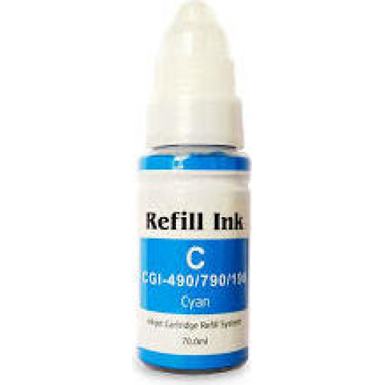 Ink Cartridge Cyan replaces Canon 0664C001, GI490C OEM - (0664C001_IC)