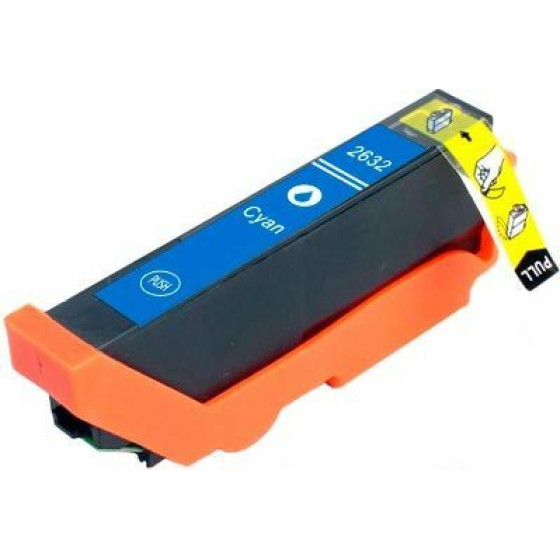 Ink cartridge Cyan replaces Epson C13T26324012, 26XL OEM - (T2632XL_IC)