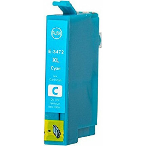 Ink cartridge Cyan replaces Epson C13T34724010, 34XL OEM - (T3472_IC)