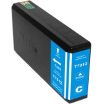 Ink cartridge Cyan replaces Epson C13T70124010, T7012 OEM - (T7012_IC)
