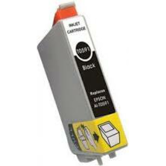 Ink cartridge Photo Black replaces Epson C13T05914010, T0591 OEM - (T0591_IC)