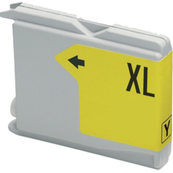 Ink cartridge Yellow replaces Brother LC1100Y / LC980Y, LC61 OEM - (LC1100Y_IC)