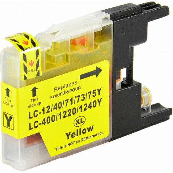 Ink cartridge Yellow replaces Brother LC1240Y OEM - (LC1240Y_IC)