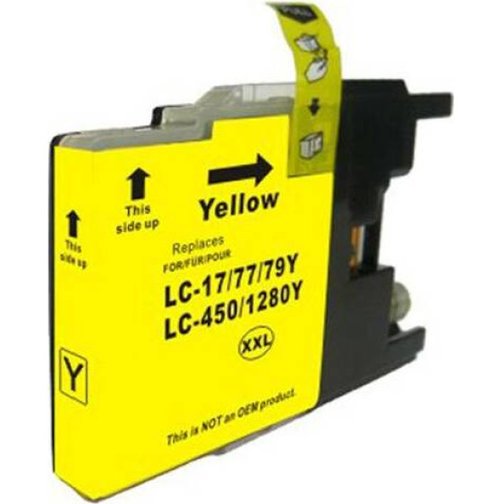 Ink cartridge Yellow replaces Brother LC1280XLY OEM - (LC1280Y_IC)