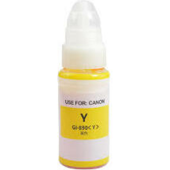 Ink Cartridge Yellow replaces Canon 0666C001, GI490Y OEM - (0666C001_IC)