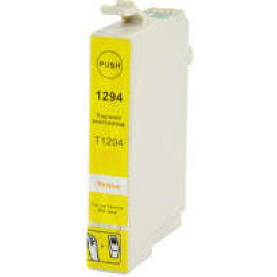 Ink cartridge Yellow replaces Epson C13T12944010, T1294 OEM - (T1294_IC)