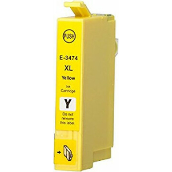 Ink cartridge Yellow replaces Epson C13T34744010, 34XL OEM - (T3474_IC)