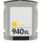 Ink cartridge Yellow replaces HP C4909AE, 940XL OEM - (940YXL_IC)
