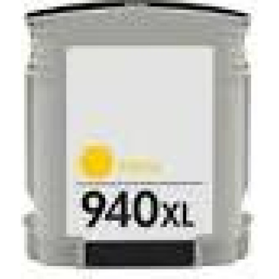Ink cartridge Yellow replaces HP C4909AE, 940XL OEM - (940YXL_IC)