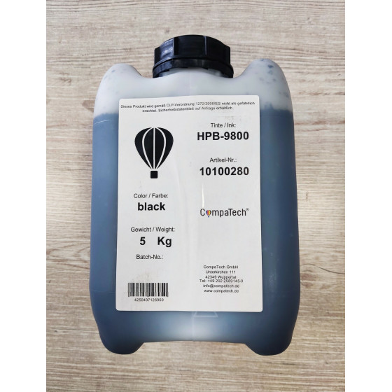 Pigment Black ink Sensient for HP/ Canon Deskjet cartridges 5KG OEM - (INKHPBSENP5)
