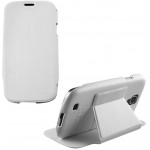���� 3 IN 1 FACE-BOOK CASE LEATHER SAMSUNG S4 IDOL 1991 WHITE