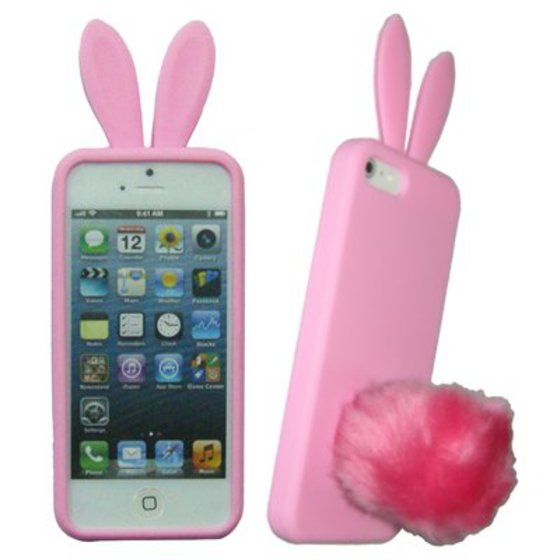 ���� IPHONE SE/5S FACEPLATE BUNNY-FLUFFYTAIL V063 PINK VOLTE-TEL