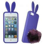 ���� IPHONE SE/5S/5 FACEPLATE BUNNY-FLUFFYTAIL V064 PURPLE VOLTE