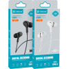 Celebrat Earphones �� ��������� D13, USB-C, 1.2m, ����� - (D13-WH)