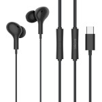 Celebrat Earphones �� ��������� D13, USB-C, 1.2m, ����� - (D13-BK)