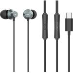 Celebrat Earphones �� ��������� D15, USB-C, 1.2m, ����� - (YS-D15-BK)