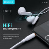 Celebrat Earphones �� ��������� G23, 3.5mm, 1.2m, ����� - (G23-WH)