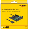 DeLock Front Panel 3.5'' �� USB-C, 2x Usb & SD/Micro Sd - (64058)