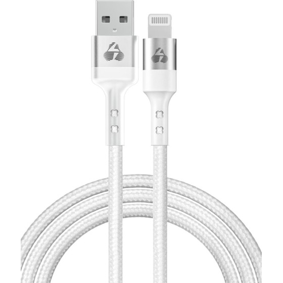 Powertech ������� Usb �� Lightning 12W 2.4A, copper, 1m, ����� - (PTR-0126)