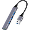 Powertech Usb Hub 4x Usb �����, 5Gbps, ���� - (PT-1114)