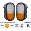 GloboStar E57 Mark ��� 2 x ������� ��� Toyota & Universal Forklift ������� �������� ��� ������� ���������� - ����� �� ���� Led 40W Dc 10-80V ��������� IP6K9K ��������� & ����� ����� 6000K �20 x �8 x �12cm - (85455)