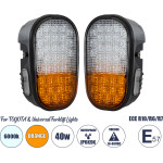 GloboStar E57 Mark ��� 2 x ������� ��� Toyota & Universal Forklift ������� �������� ��� ������� ���������� - ����� �� ���� Led 40W Dc 10-80V ��������� IP6K9K ��������� & ����� ����� 6000K �20 x �8 x �12cm - (85455)