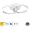 GloboStar Eva ��������� ������ Design Led Cct 16W 1920lm 300� Ac 220-240V - �������� �������� ���� �������� On/Off All In One ����� 6000k+������ 4500k+����� 2700k �33 x �21 x �7cm - ����� - (61068)